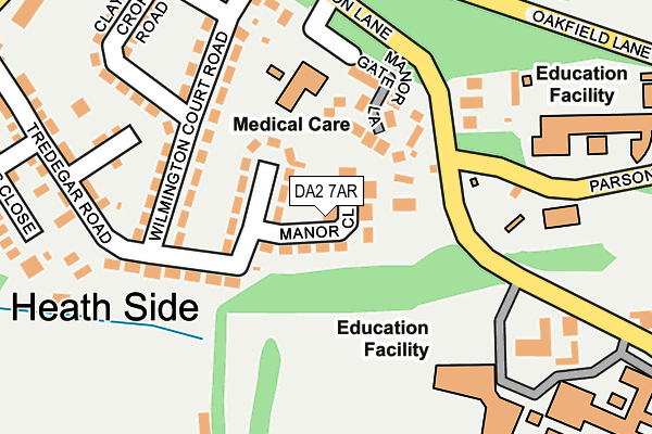 DA2 7AR map - OS OpenMap – Local (Ordnance Survey)