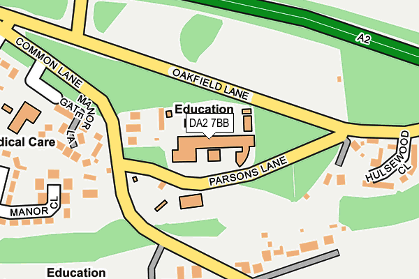 DA2 7BB map - OS OpenMap – Local (Ordnance Survey)