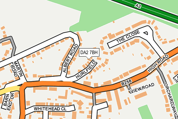 DA2 7BH map - OS OpenMap – Local (Ordnance Survey)