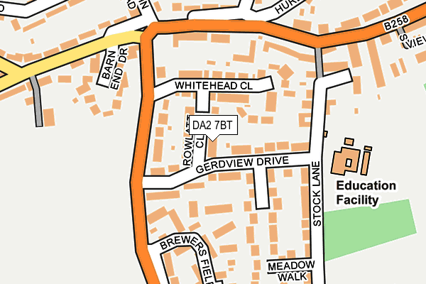 DA2 7BT map - OS OpenMap – Local (Ordnance Survey)