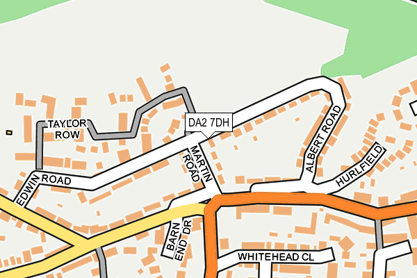 DA2 7DH map - OS OpenMap – Local (Ordnance Survey)