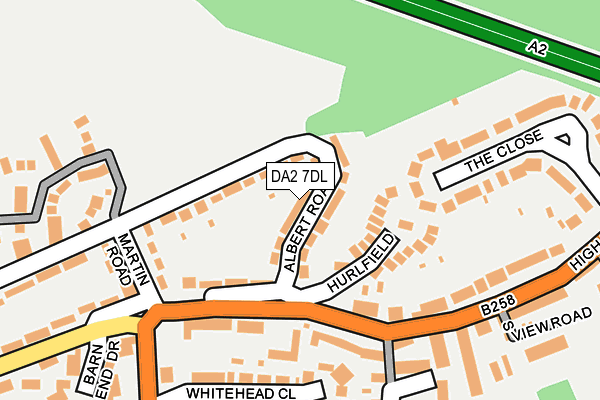 DA2 7DL map - OS OpenMap – Local (Ordnance Survey)