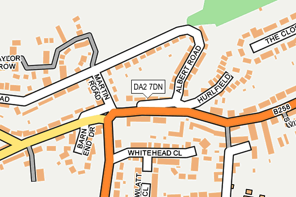 DA2 7DN map - OS OpenMap – Local (Ordnance Survey)