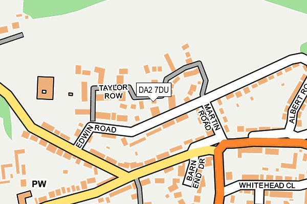 DA2 7DU map - OS OpenMap – Local (Ordnance Survey)
