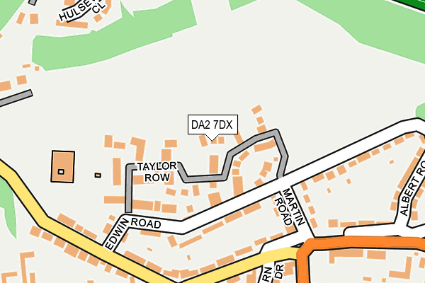 DA2 7DX map - OS OpenMap – Local (Ordnance Survey)