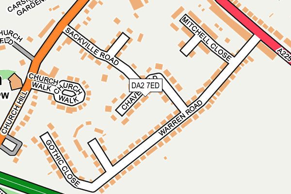 DA2 7ED map - OS OpenMap – Local (Ordnance Survey)