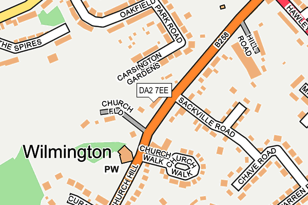 DA2 7EE map - OS OpenMap – Local (Ordnance Survey)