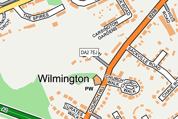 DA2 7EJ map - OS OpenMap – Local (Ordnance Survey)