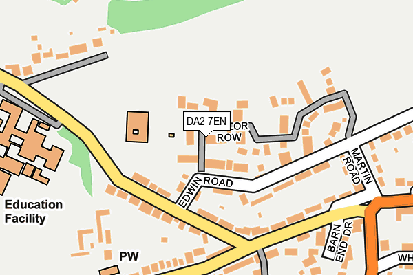DA2 7EN map - OS OpenMap – Local (Ordnance Survey)