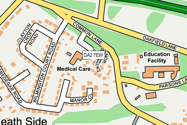 DA2 7EW map - OS OpenMap – Local (Ordnance Survey)