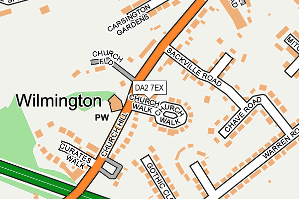 DA2 7EX map - OS OpenMap – Local (Ordnance Survey)