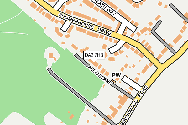 DA2 7HB map - OS OpenMap – Local (Ordnance Survey)