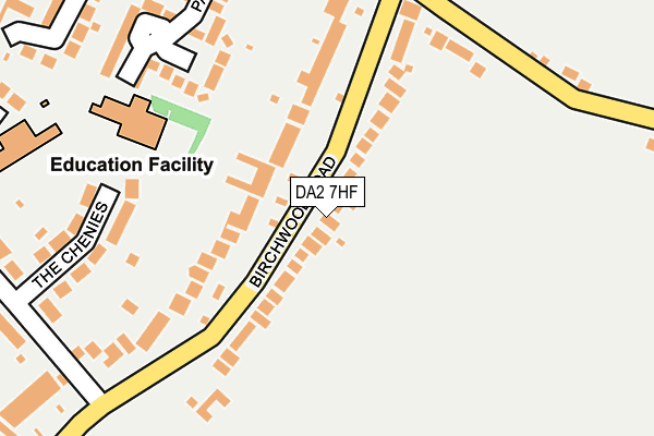 DA2 7HF map - OS OpenMap – Local (Ordnance Survey)