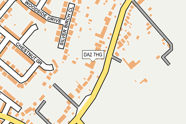 DA2 7HG map - OS OpenMap – Local (Ordnance Survey)
