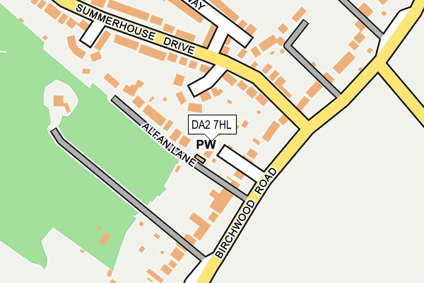 DA2 7HL map - OS OpenMap – Local (Ordnance Survey)