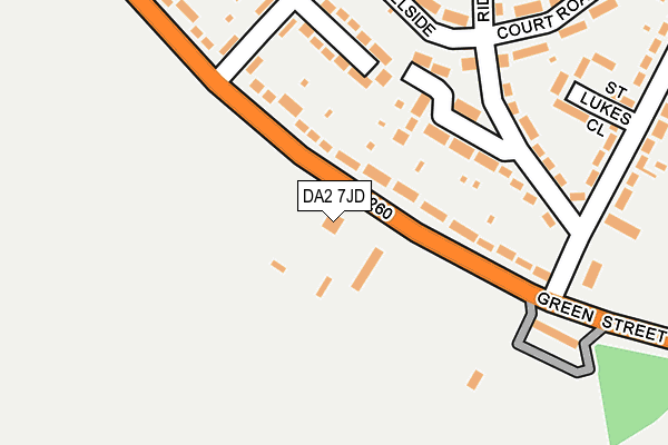 DA2 7JD map - OS OpenMap – Local (Ordnance Survey)