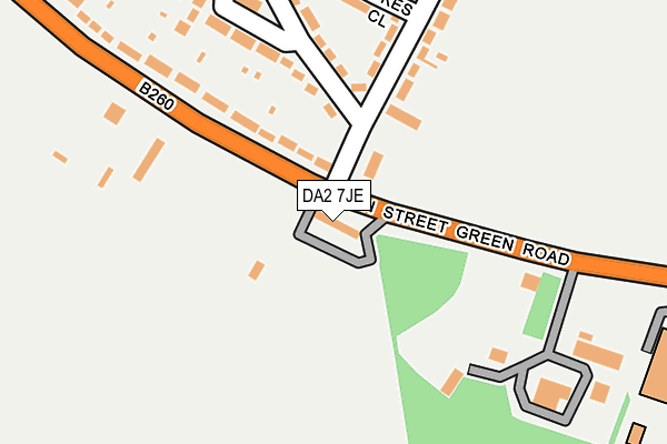 DA2 7JE map - OS OpenMap – Local (Ordnance Survey)