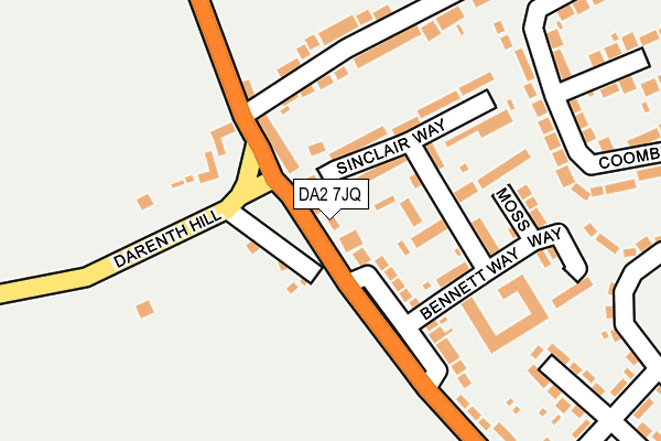 DA2 7JQ map - OS OpenMap – Local (Ordnance Survey)