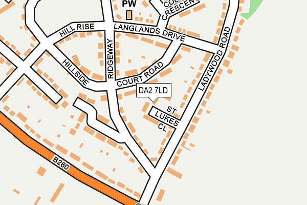DA2 7LD map - OS OpenMap – Local (Ordnance Survey)