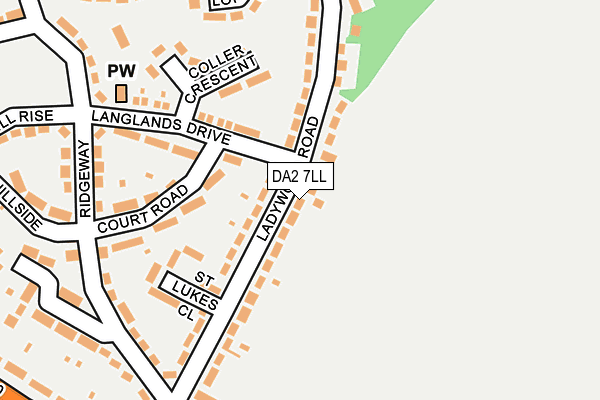 DA2 7LL map - OS OpenMap – Local (Ordnance Survey)