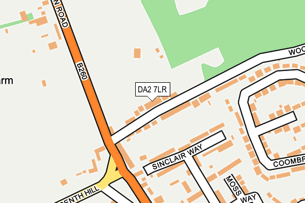 DA2 7LR map - OS OpenMap – Local (Ordnance Survey)