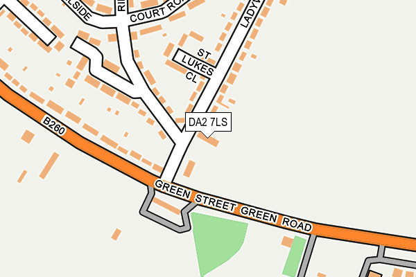 DA2 7LS map - OS OpenMap – Local (Ordnance Survey)