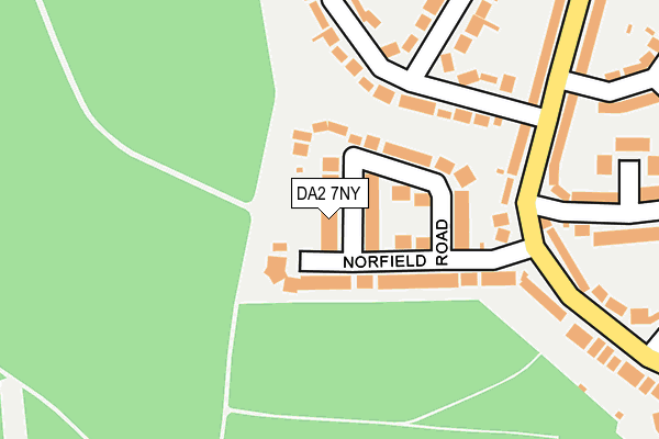 DA2 7NY map - OS OpenMap – Local (Ordnance Survey)