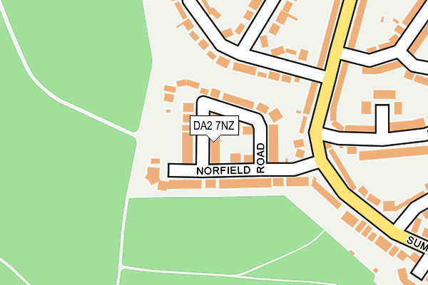 DA2 7NZ map - OS OpenMap – Local (Ordnance Survey)