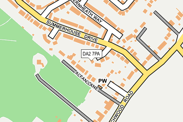 DA2 7PA map - OS OpenMap – Local (Ordnance Survey)