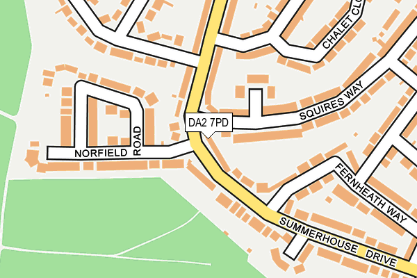 DA2 7PD map - OS OpenMap – Local (Ordnance Survey)