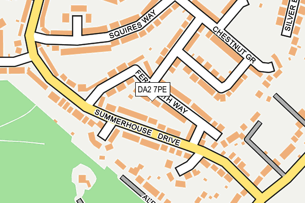 DA2 7PE map - OS OpenMap – Local (Ordnance Survey)