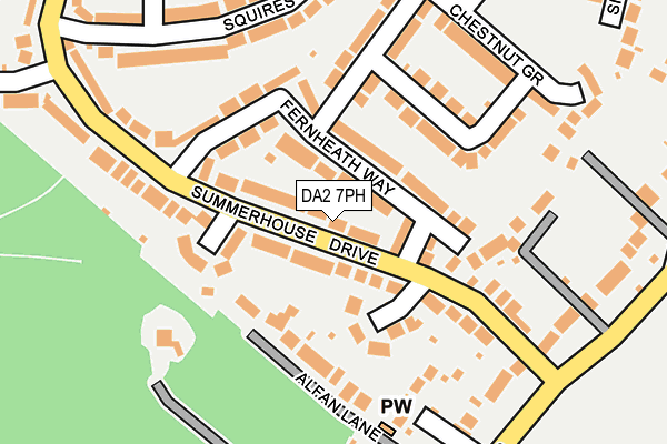 DA2 7PH map - OS OpenMap – Local (Ordnance Survey)
