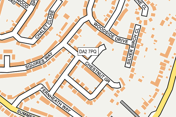 DA2 7PQ map - OS OpenMap – Local (Ordnance Survey)