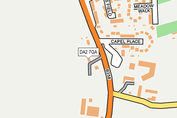 DA2 7QA map - OS OpenMap – Local (Ordnance Survey)