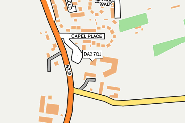 DA2 7QJ map - OS OpenMap – Local (Ordnance Survey)