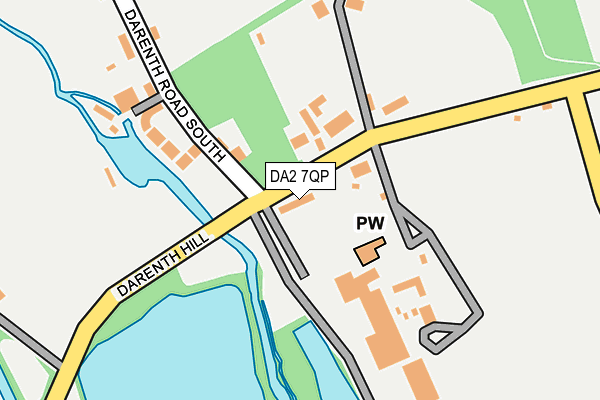 DA2 7QP map - OS OpenMap – Local (Ordnance Survey)