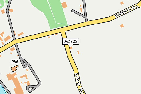 DA2 7QS map - OS OpenMap – Local (Ordnance Survey)