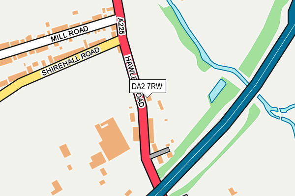 DA2 7RW map - OS OpenMap – Local (Ordnance Survey)
