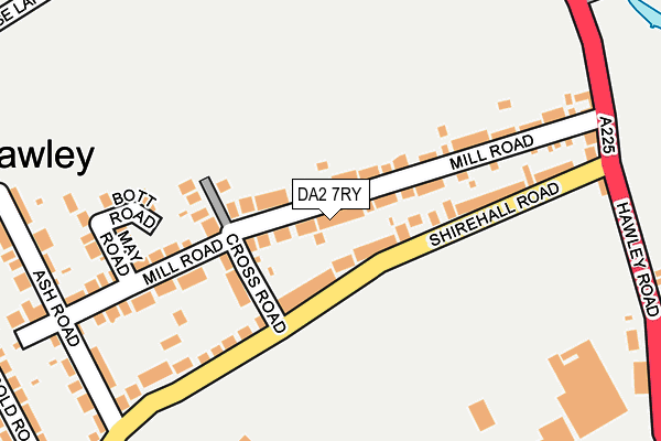 DA2 7RY map - OS OpenMap – Local (Ordnance Survey)