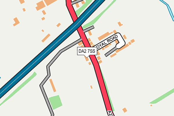 DA2 7SS map - OS OpenMap – Local (Ordnance Survey)