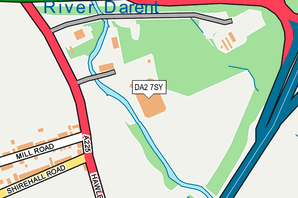DA2 7SY map - OS OpenMap – Local (Ordnance Survey)