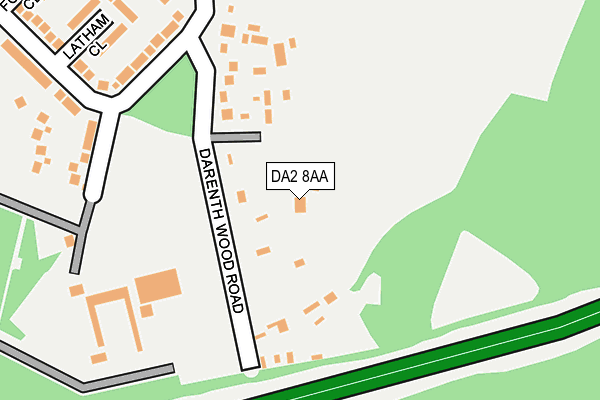 DA2 8AA map - OS OpenMap – Local (Ordnance Survey)