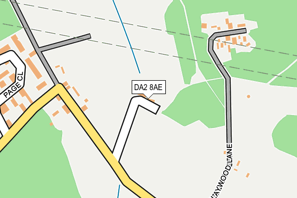 DA2 8AE map - OS OpenMap – Local (Ordnance Survey)