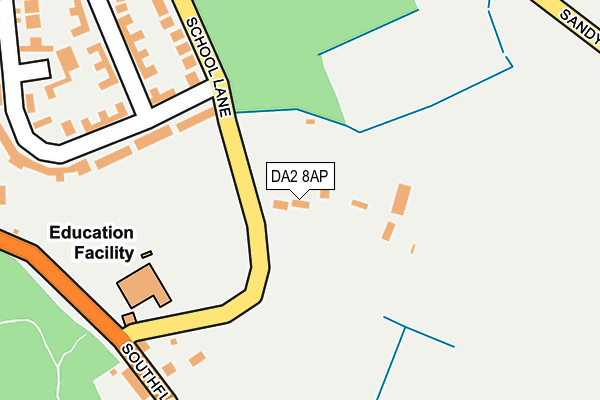 DA2 8AP map - OS OpenMap – Local (Ordnance Survey)