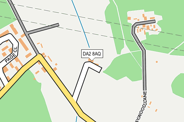 DA2 8AQ map - OS OpenMap – Local (Ordnance Survey)