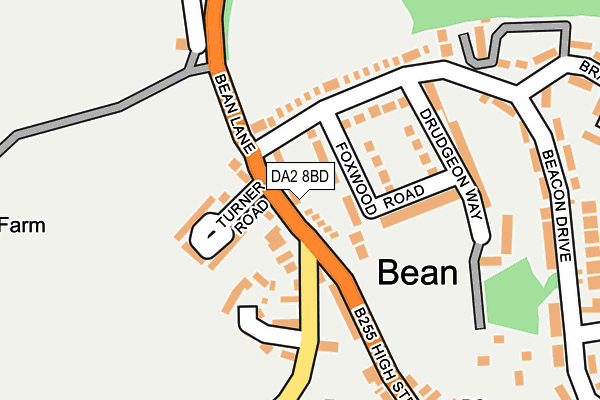 DA2 8BD map - OS OpenMap – Local (Ordnance Survey)