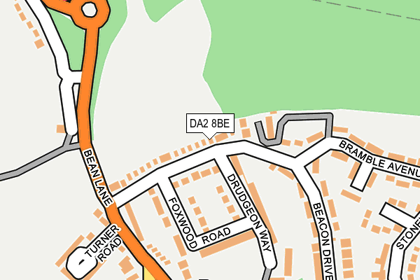 DA2 8BE map - OS OpenMap – Local (Ordnance Survey)