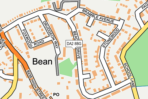 DA2 8BG map - OS OpenMap – Local (Ordnance Survey)