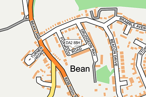 DA2 8BH map - OS OpenMap – Local (Ordnance Survey)