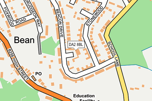 DA2 8BL map - OS OpenMap – Local (Ordnance Survey)